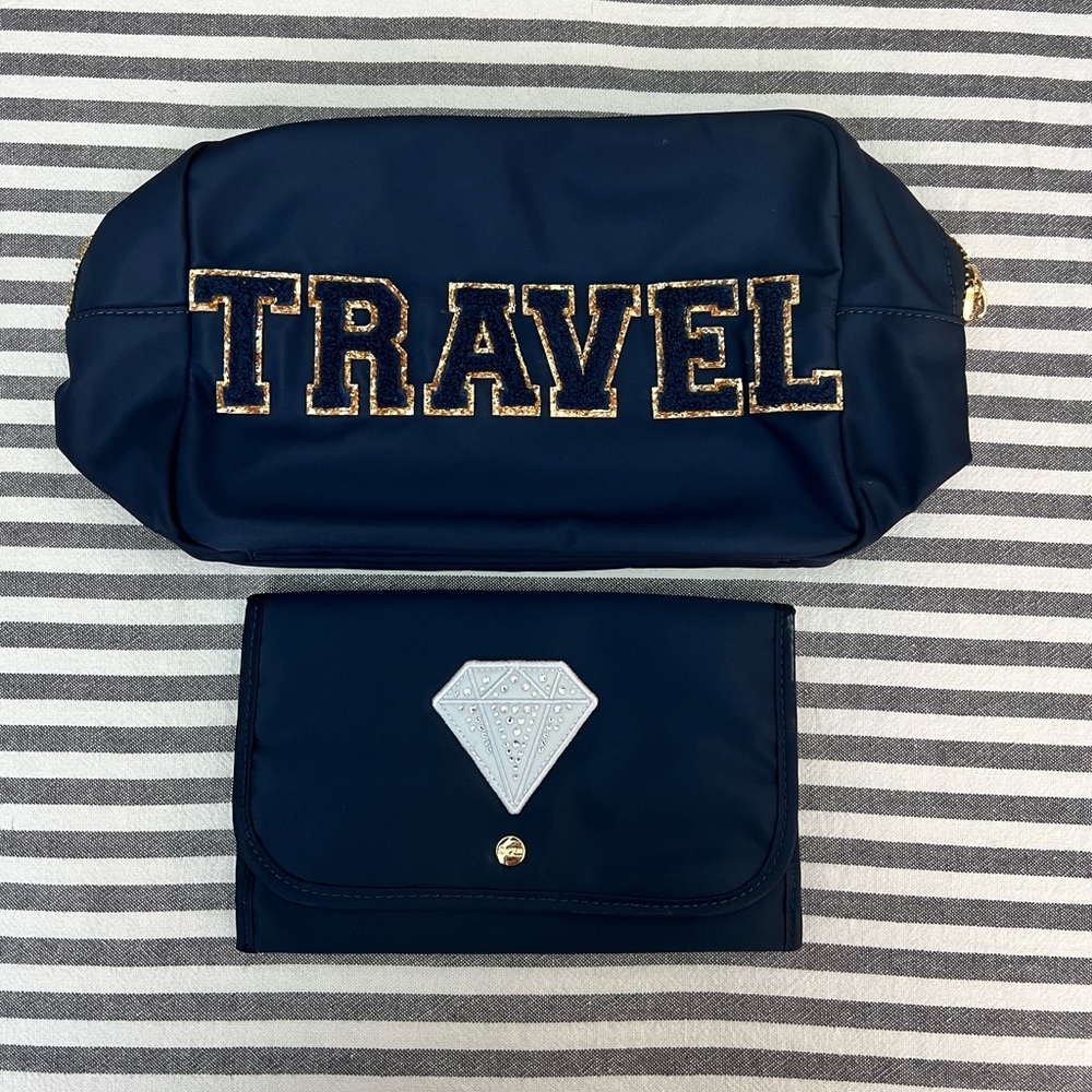 Stoney Clover Lane Large pouch and jewelry roll